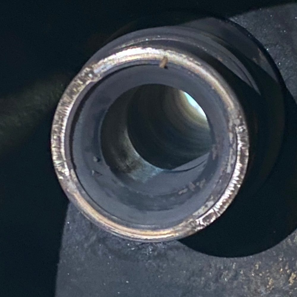 Nozzle before lapping