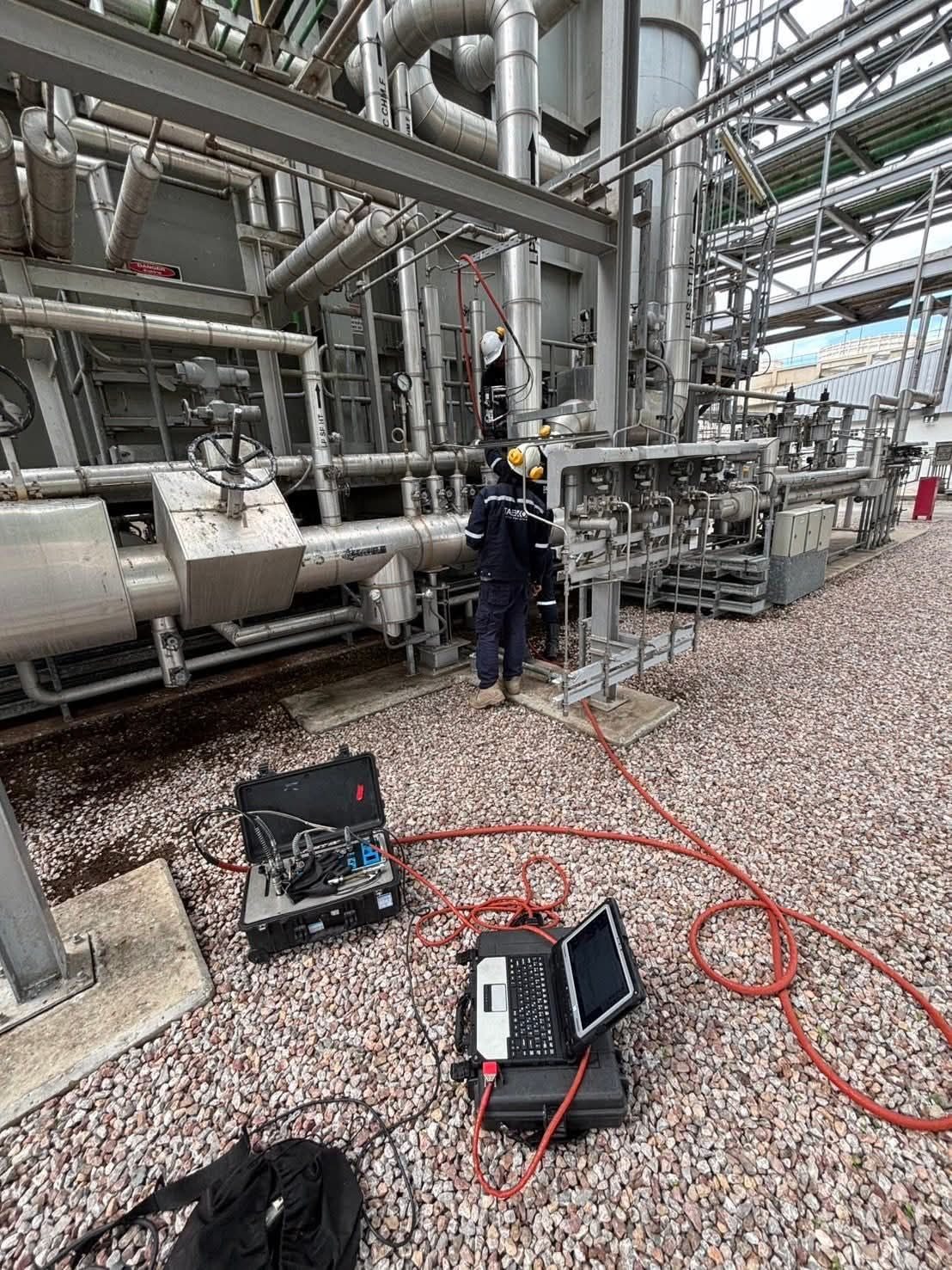 TESON II on-site testing on a live safety valve